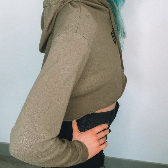 RockRoseCouture ''OVER IT'' Cropped Hoodie - Picture 5 of 5